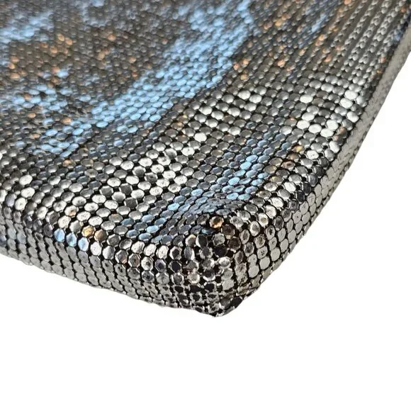 Vintage Oroton Germany Silver Purse Mesh‎ Evening Bag Metallic Mod MCM Cocktail - Picture 9 of 13